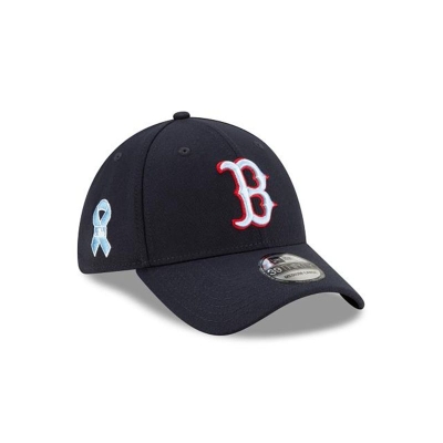 Blue Boston Red Sox Hat - New Era MLB Father's Day 39THIRTY Stretch Fit Caps USA4382759